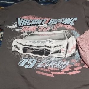 Graphic Racing Tee - Black